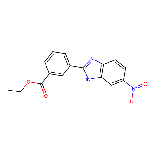 ethyl 3-(6-nitro-1H-benzimidazol-2-yl)benzoate structure