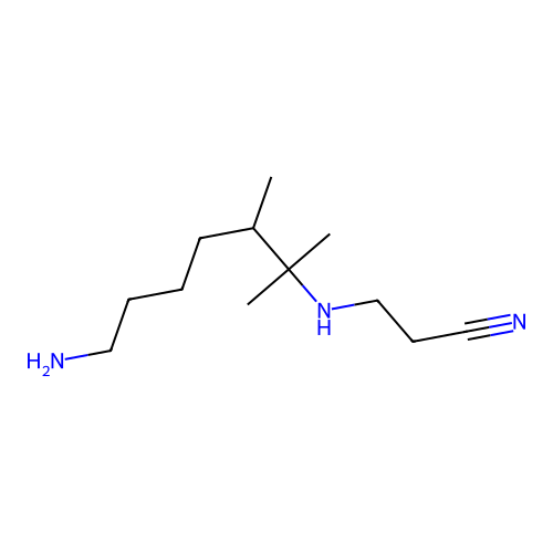 3-((6-Aminotrimethylhexyl)amino)propiononitrile structure