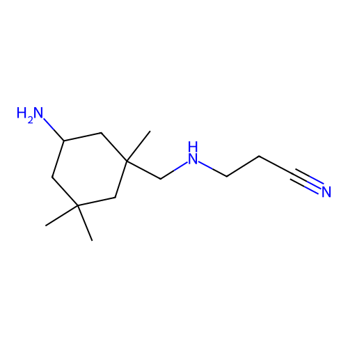 3-(((5-Amino-1,3,3-trimethylcyclohexyl)methyl)amino)propiononitrile structure
