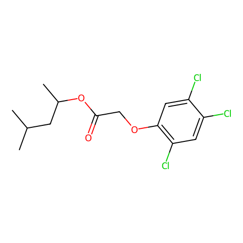 1,3-Dimethylbutyl 2-(2,4,5-trichlorophenoxy)acetate structure