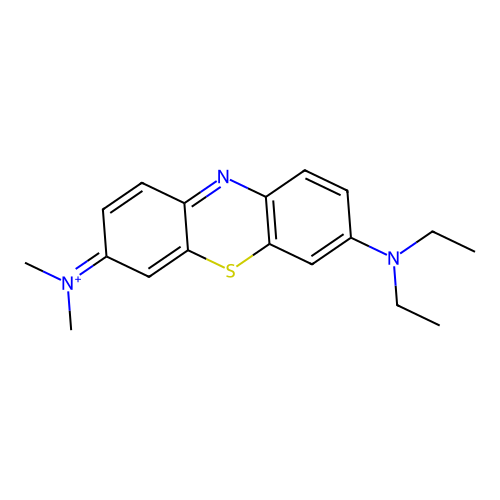 [7-(Diethylamino)phenothiazin-3-ylidene]-dimethylazanium structure