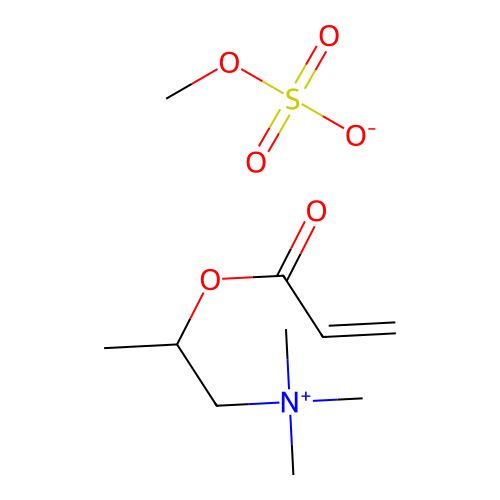 Trimethyl-2-((oxoallyl)oxy)propylammonium methyl sulphate structure