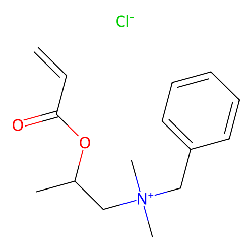 Benzyldimethyl(2-((1-oxoallyl)oxy)propyl)ammonium chloride structure