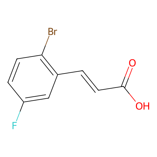 3-(2-Bromo-5-fluorophenyl)prop-2-enoic acid structure