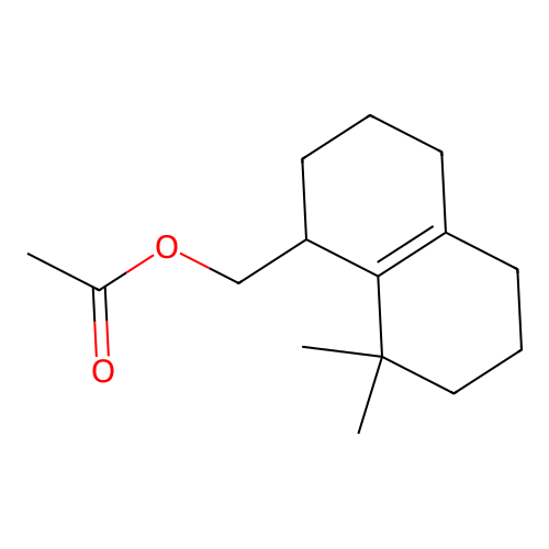 Octahydro-8,8-dimethylnaphthalene-1-methyl acetate structure