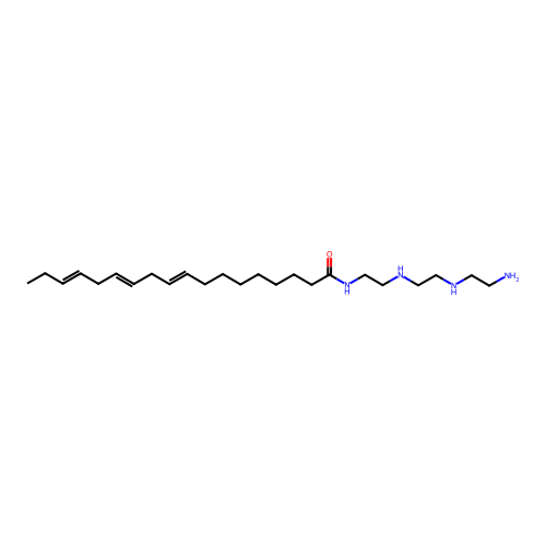 N-[2-({2-[(2-aminoethyl)amino]ethyl}amino)ethyl]octadeca-9,12,15-trienamide structure
