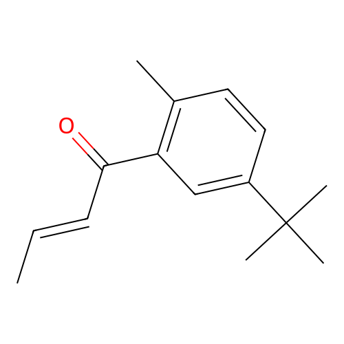 1-[5-(1,1-Dimethylethyl)-2-methylphenyl]-2-buten-1-one structure