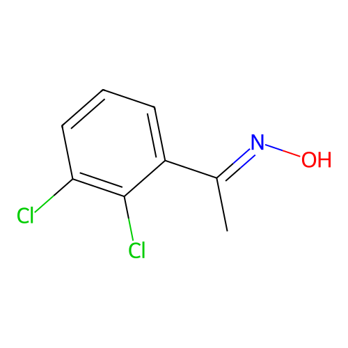 Ethanone, 1-(2,3-dichlorophenyl)-, oxime structure