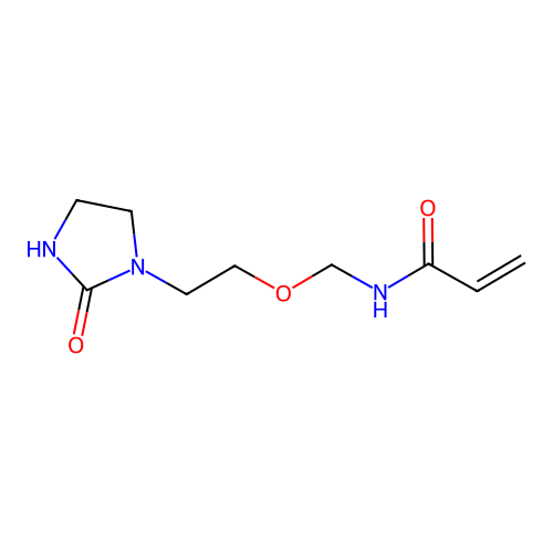 N-((2-(2-Oxoimidazolidin-1-yl)ethoxy)methyl)acrylamide structure