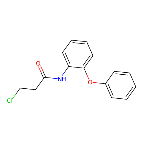 3-chloro-N-(2-phenoxyphenyl)propanamide structure
