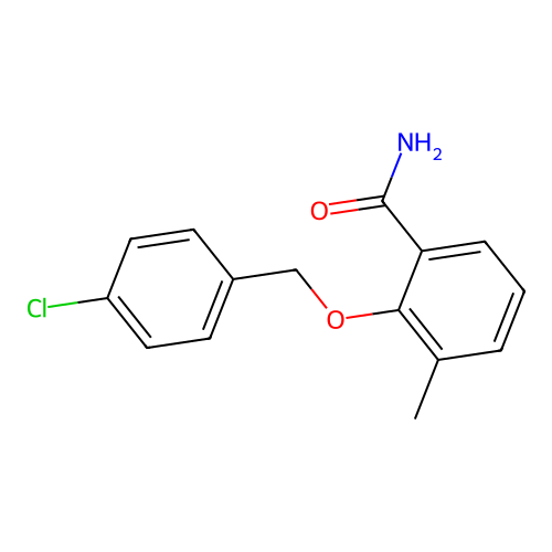 Benzamide, 2-((4-chlorophenyl)methoxy)-3-methyl- structure