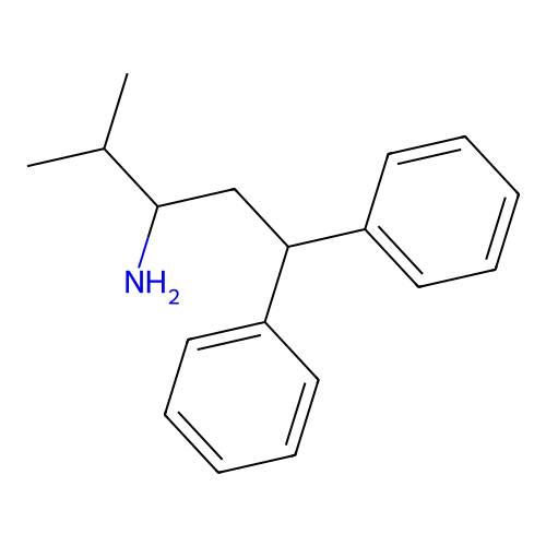 4-甲基-1,1-二苯基戊-3-胺 structure