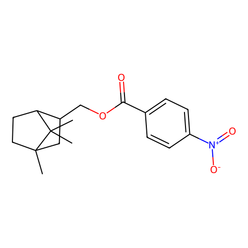 (4,7,7-Trimethyl-2-bicyclo[2.2.1]heptanyl)methyl 4-nitrobenzoate structure