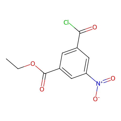 Ethyl 3-(chlorocarbonyl)-5-nitrobenzoate structure