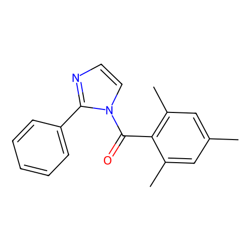 2-Phenyl-1-(2,4,6-trimethylbenzoyl)-1H-imidazole structure