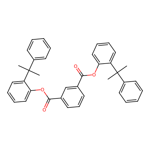 Bis[(1-methyl-1-phenylethyl)phenyl] isophthalate structure