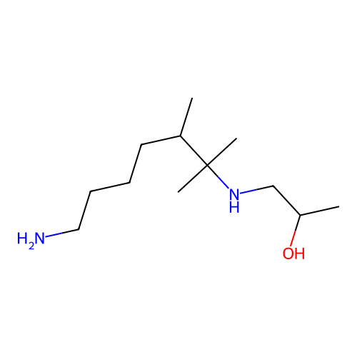 1-((6-Aminotrimethylhexyl)amino)propan-2-ol structure