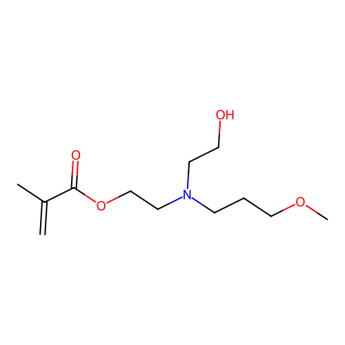 2-((2-Hydroxyethyl)(3-methoxypropyl)amino)ethyl methacrylate structure