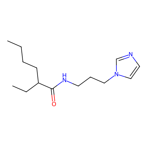 2-Ethyl-N-(3-(1H-imidazol-1-yl)propyl)hexanamide structure
