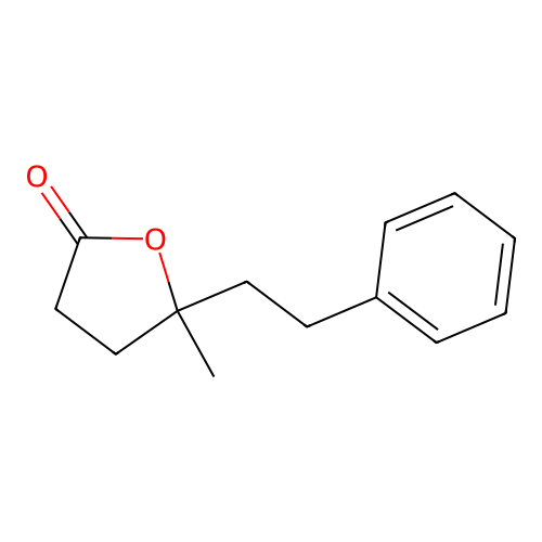 Dihydro-5-methyl-5-(2-phenylethyl)furan-2(3H)-one structure