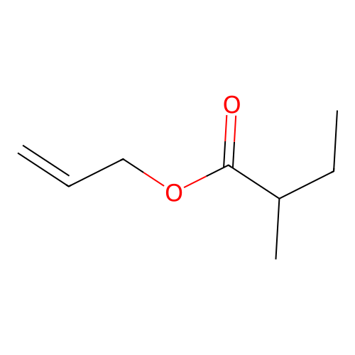 Allyl 2-methylbutyrate structure