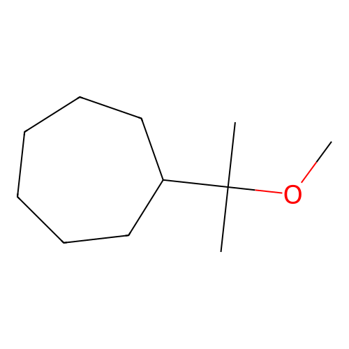 (1-Methoxy-1-methylethyl)cycloheptane structure