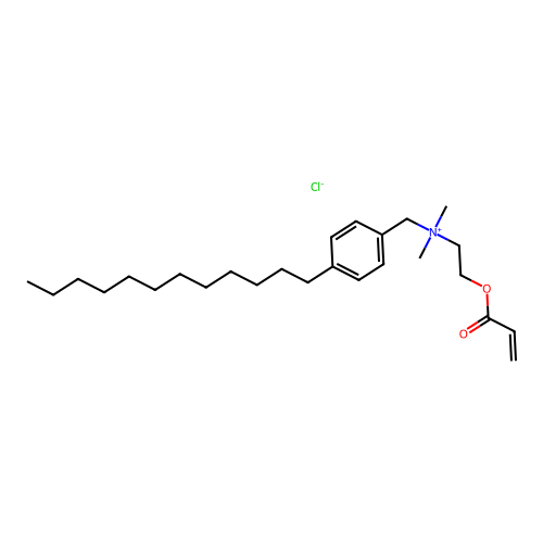 (p-Dodecylbenzyl)dimethyl(2-((1-oxoallyl)oxy)ethyl)ammonium chloride structure