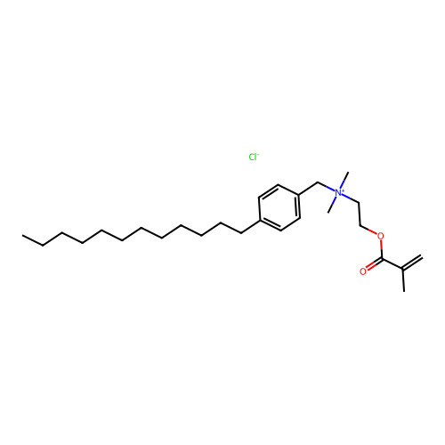 (p-Dodecylbenzyl)dimethyl(2-((2-methyl-1-oxoallyl)oxy)ethyl)ammonium chloride structure