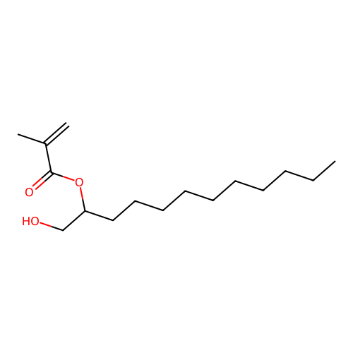 1-(Hydroxymethyl)undecyl methacrylate structure
