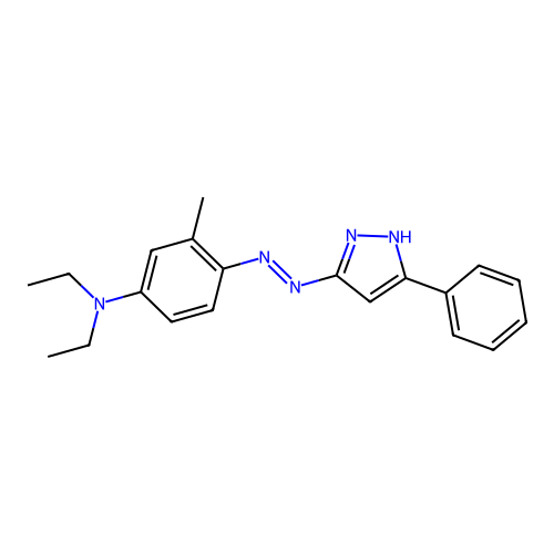 N,N-Diethyl-3-methyl-4-[(5-phenyl-1H-pyrazol-3-YL)azo]aniline structure