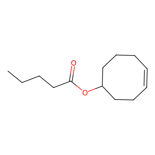 Cyclooct-4-en-1-yl pentanoate structure