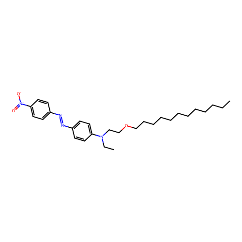 N-(2-(Dodecyloxy)ethyl)-N-ethyl-4-((4-nitrophenyl)azo)aniline structure