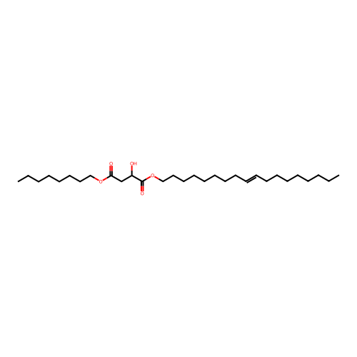 1-O-octadec-9-enyl 4-O-octyl 2-hydroxybutanedioate structure