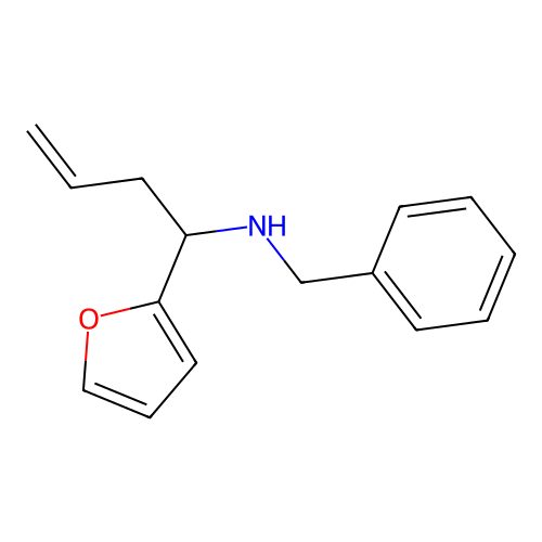 N-benzyl-1-(furan-2-yl)but-3-en-1-amine structure