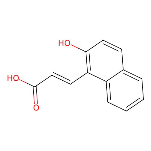 3-(2-Hydroxynaphthalen-1-yl)prop-2-enoic acid structure