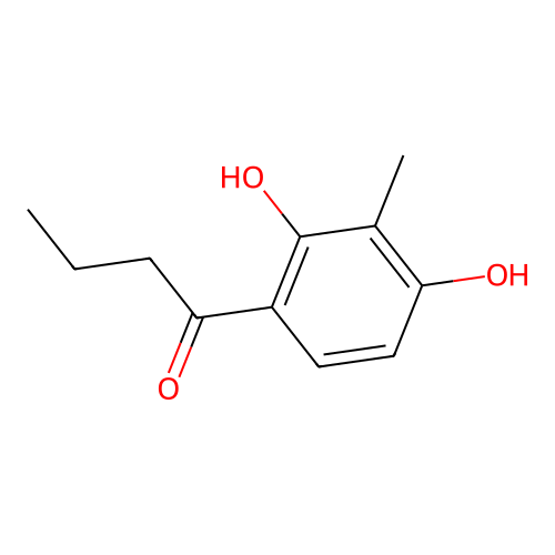 2',4'-Dihydroxy-3'-methylbutyrophenone structure
