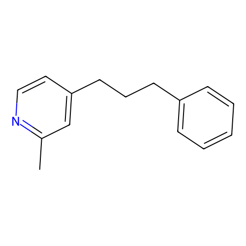 2-Methyl-4-(3-phenylpropyl)pyridine structure