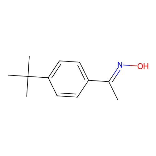 Ethanone, 1-[4-(1,1-dimethylethyl)phenyl]-, oxime structure