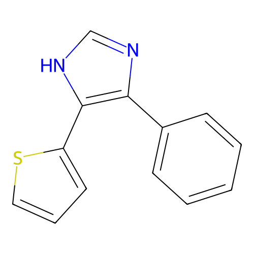 1H-Imidazole, 4-phenyl-5-(2-thienyl)- structure