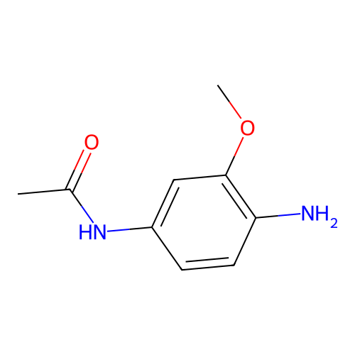 N-(4-amino-3-methoxyphenyl)acetamide structure