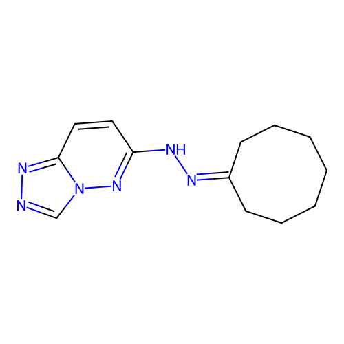 6-(2-Cyclooctylidenehydrazinyl)[1,2,4]triazolo[4,3-b]pyridazine structure