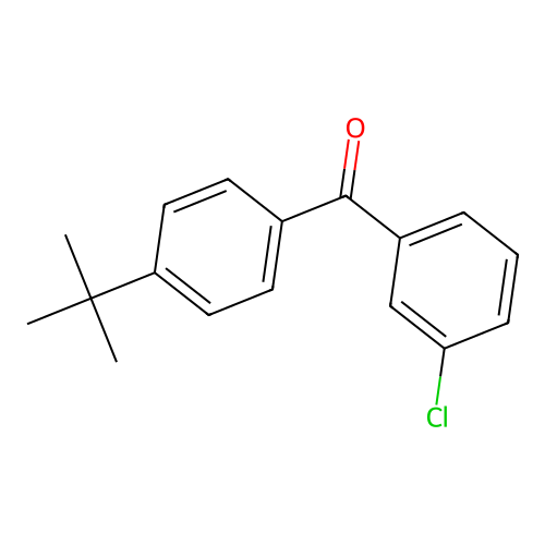 4-tert-Butyl-3'-chlorobenzophenone structure