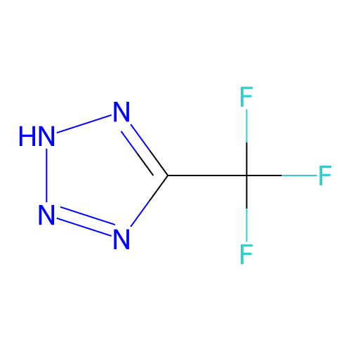 2H-Tetrazole, 5-(trifluoromethyl)-, sodium salt (1:1) structure