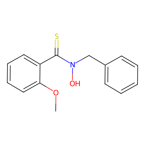 Benzenecarbothioamide, N-hydroxy-2-methoxy-N-(phenylmethyl)- structure