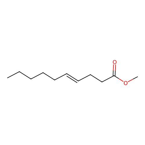 Methyl 4-decenoate, (4E)- structure