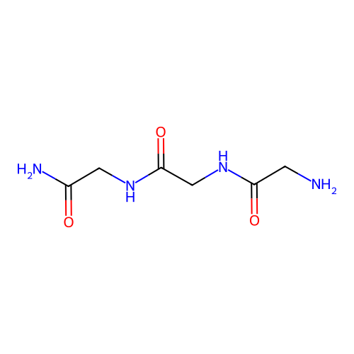 Glycylglycylglycinamide structure