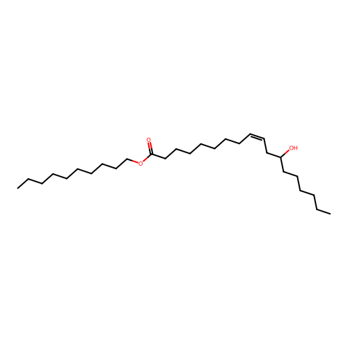 Decyl (R)-12-hydroxyoleate structure