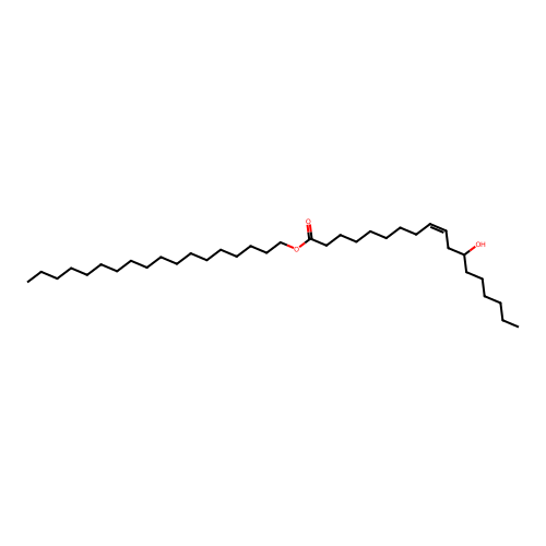 Octadecyl (R)-12-hydroxyoleate structure