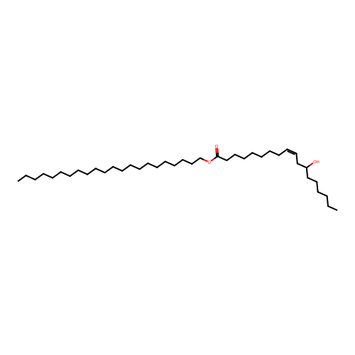 Docosyl (R)-12-hydroxyoleate structure