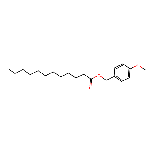 (4-Methoxyphenyl)methyl laurate structure